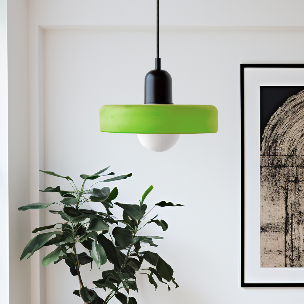 Pendant Light in Colored Glass