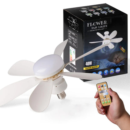 LED Ceiling Fan with Light with Remote Control – Silent Cooling & Adjustable Light