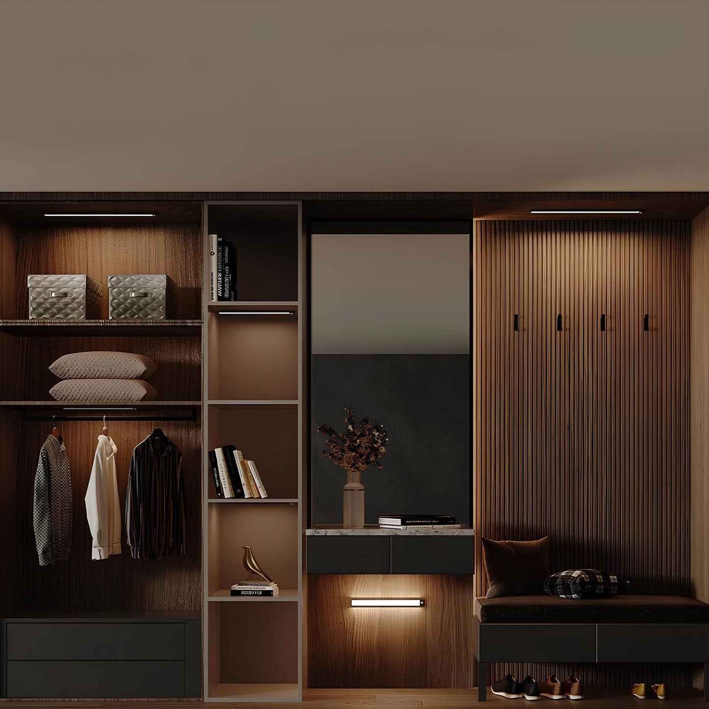 Rechargeable Motion Sensor LED Light – Easy Stick-On Wireless Lighting for Hallways, Closets & Stairs