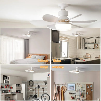 LED Ceiling Fan with Light with Remote Control – Silent Cooling & Adjustable Light