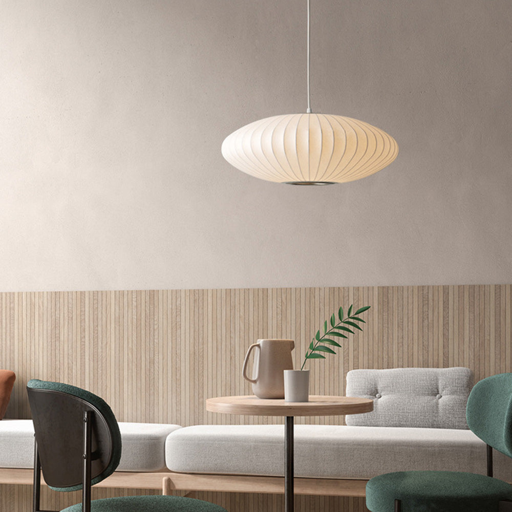 Japandi Silk Pendant Ceiling Light