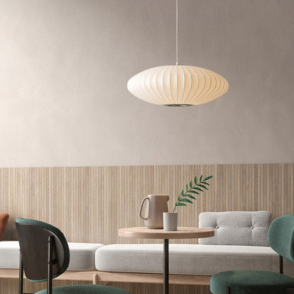 Japandi Silk Pendant Ceiling Light