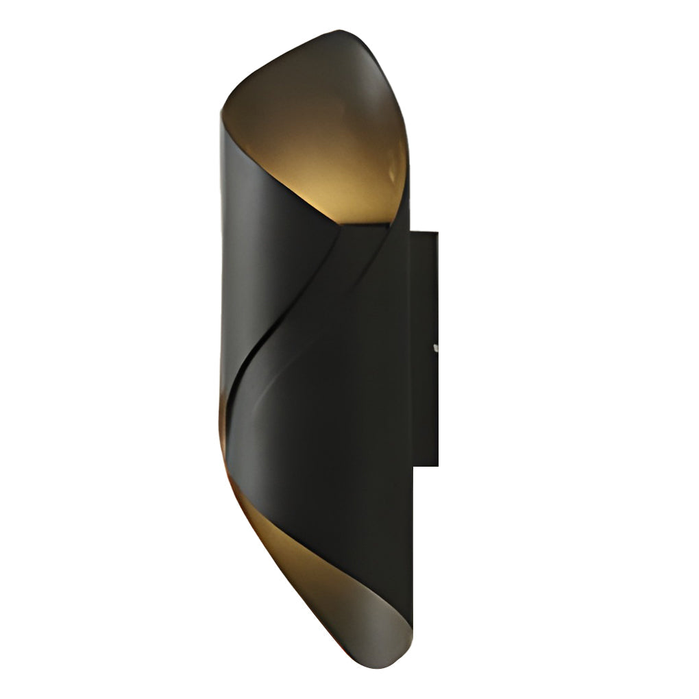 LED Spiral Outdoor Wall Light – Modern Waterproof Up and Down Exterior Fixture