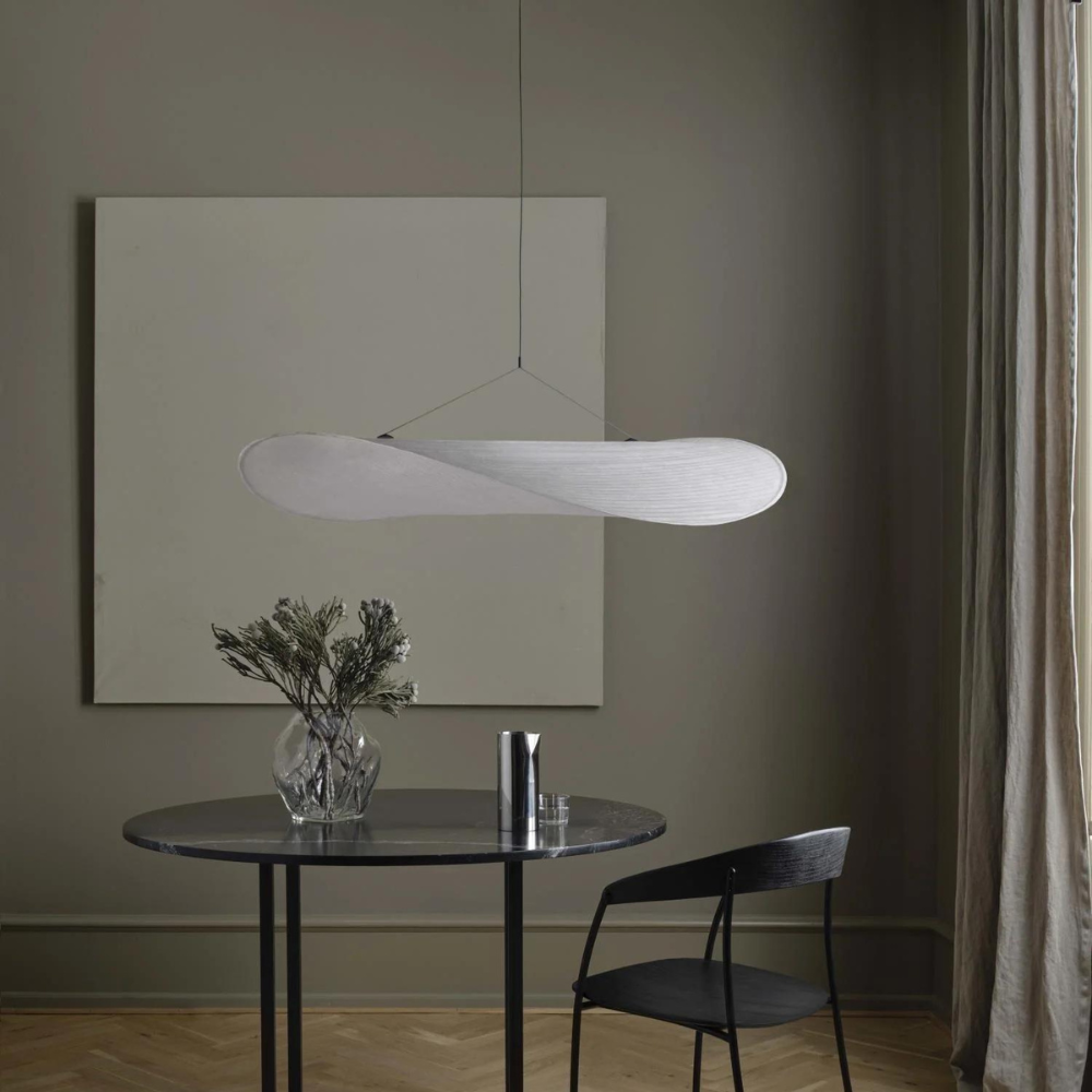 Japandi Silk Pendant Light