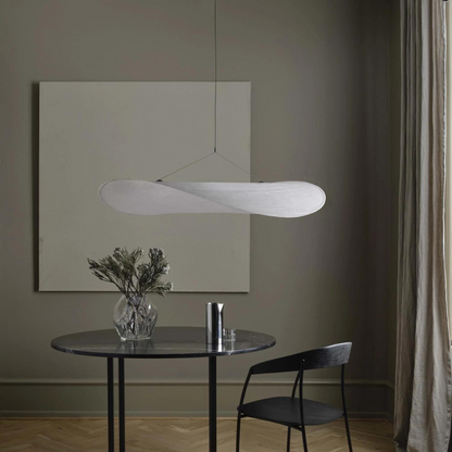 Japandi Silk Pendant Light