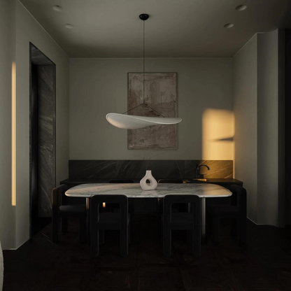 Japandi Silk Pendant Light