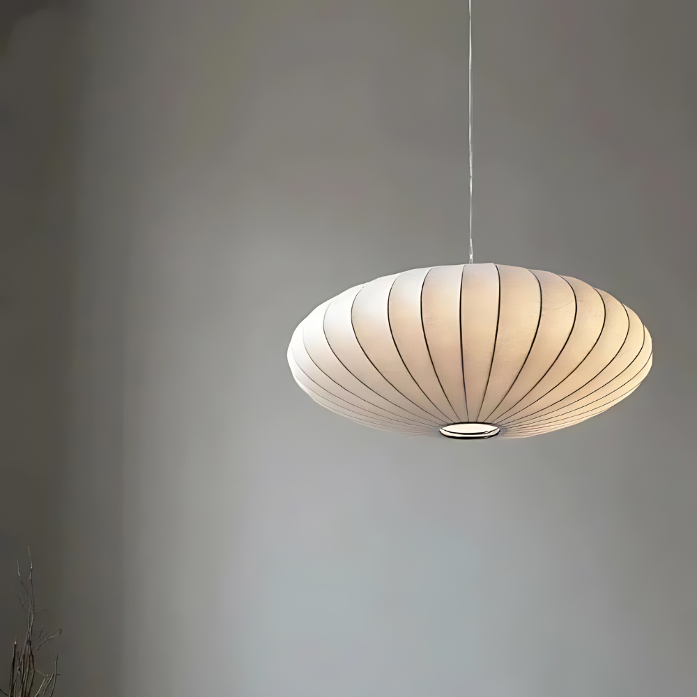 Japandi Silk Pendant Ceiling Light