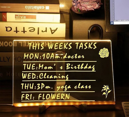 DoodleGlow™️ - LED Note Board Lamp Light