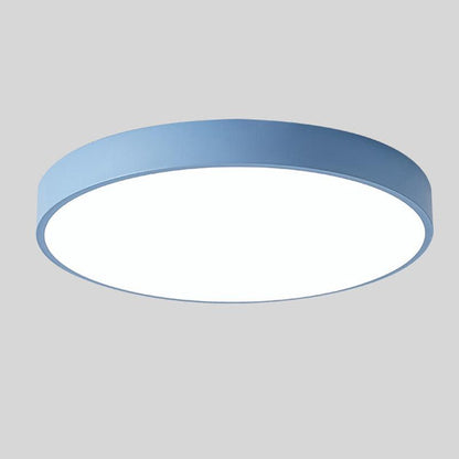 Wooden Circular Ceiling Lamp – Modern Nordic Home Lighting