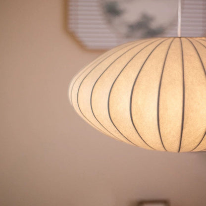 Japandi Silk Pendant Ceiling Light