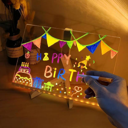 DoodleGlow™️ - LED Note Board Lamp Light