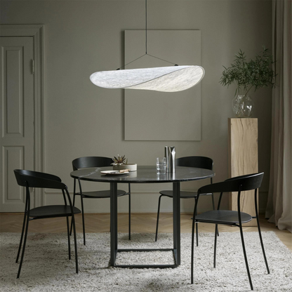 Japandi Silk Pendant Light