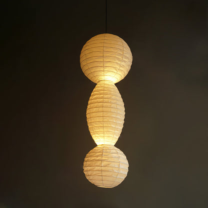 Akari Tayo - Elegant Plug-In Pendant Lamp with Washi Paper Shade