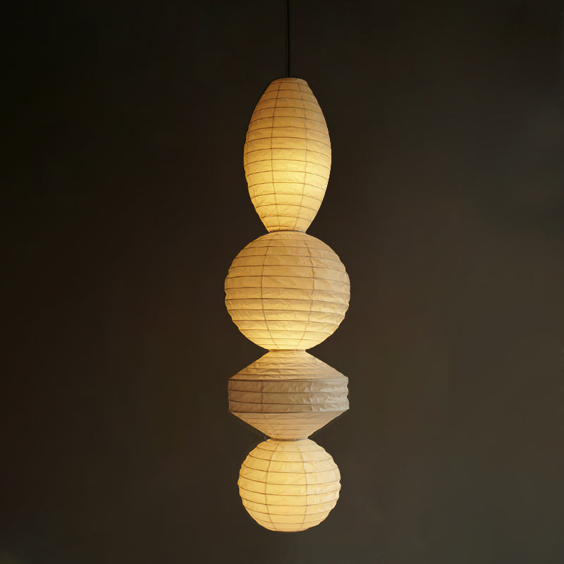 Akari Tayo - Elegant Plug-In Pendant Lamp with Washi Paper Shade