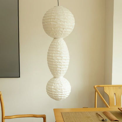 Akari Tayo - Elegant Plug-In Pendant Lamp with Washi Paper Shade