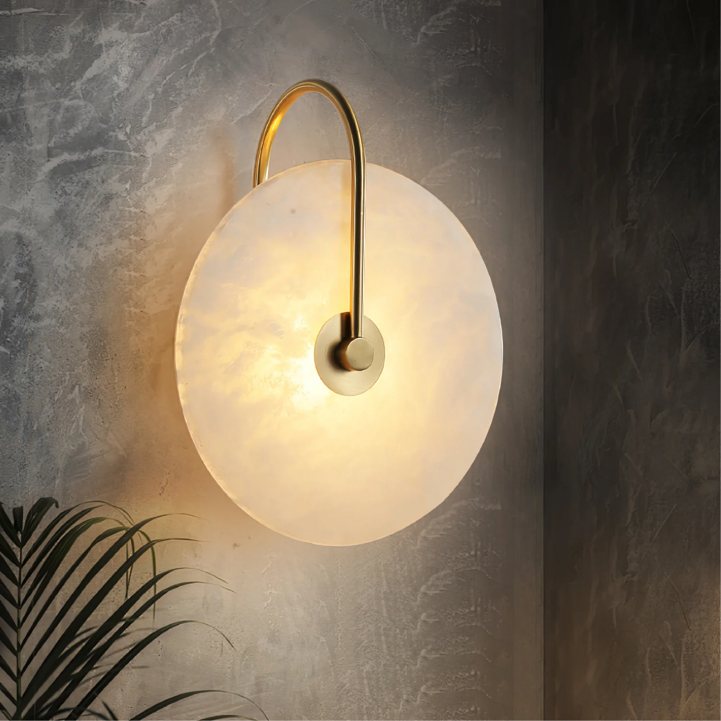Alabaster Marble | LED Wall Sconce Lighting with Minimalist Design | Elegant Wall Lamp for Modern Interiors