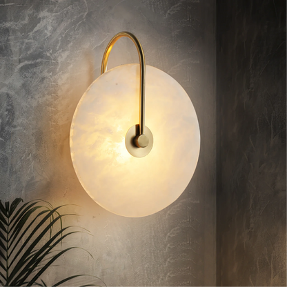 Alabaster Marble | LED Wall Sconce Lighting with Minimalist Design | Elegant Wall Lamp for Modern Interiors