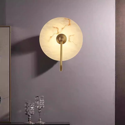 Alabaster Marble | LED Wall Sconce Lighting with Minimalist Design | Elegant Wall Lamp for Modern Interiors