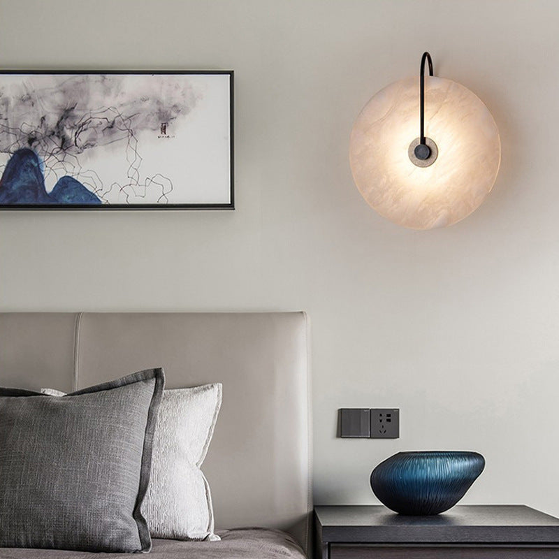 Alabaster Marble | LED Wall Sconce Lighting with Minimalist Design | Elegant Wall Lamp for Modern Interiors