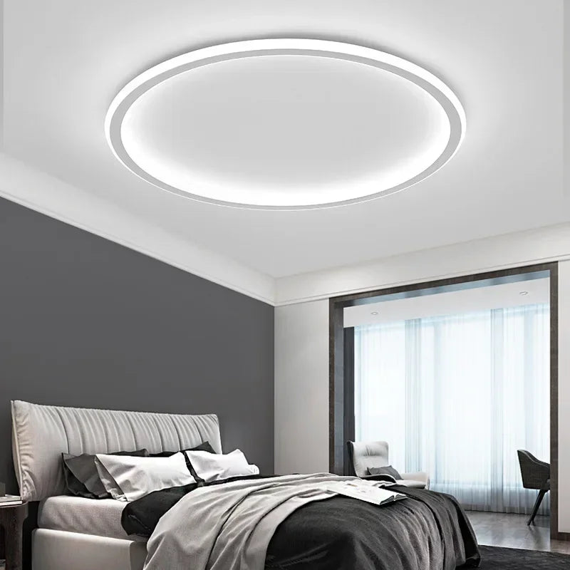 AuroraGlobe | Flush Mount Ceiling Light with Even LED Illumination | Scandinavian Design for Inviting Atmosphere