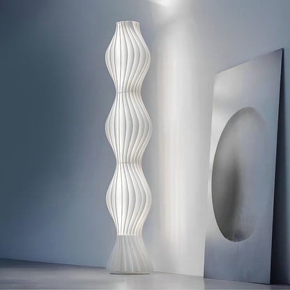 Coastal Elegance | Modern Floor Lamp with Dimmable LED Lighting | Unique Wavy Design for Warm Ambiance