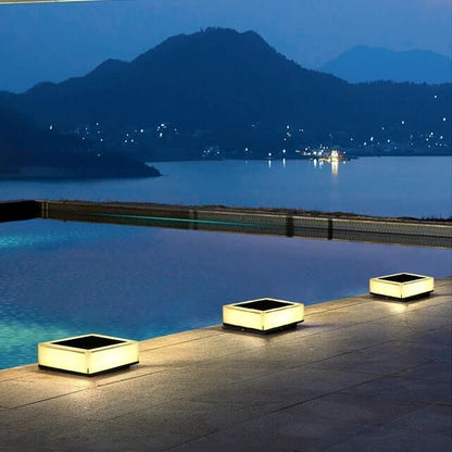 EcoGlow | Solar Lights Outdoor Pillar Light with Waterproof IP65 Design | Mood-Setting Colors for Ambiance