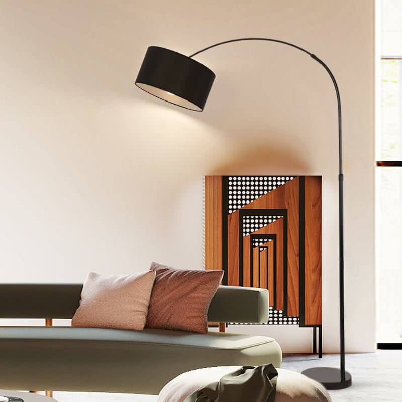 Elegant Arc Floor Lamp with Adjustable Height & Marble Base | Modern Lighting for Living Rooms
