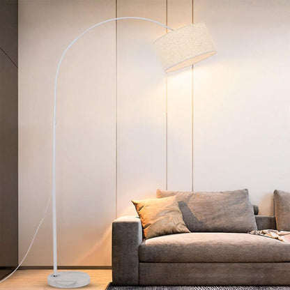 Elegant Arc Floor Lamp with Adjustable Height & Marble Base | Modern Lighting for Living Rooms