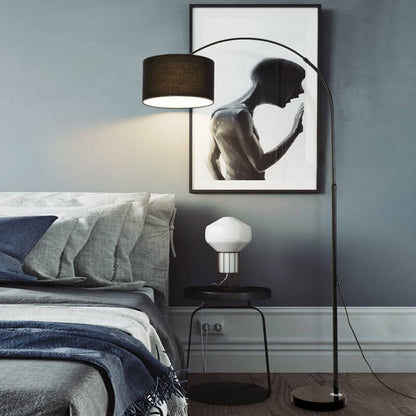 Elegant Arc Floor Lamp with Adjustable Height & Marble Base | Modern Lighting for Living Rooms