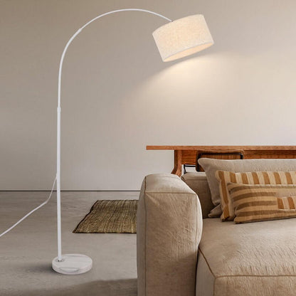 Elegant Arc Floor Lamp with Adjustable Height & Marble Base | Modern Lighting for Living Rooms