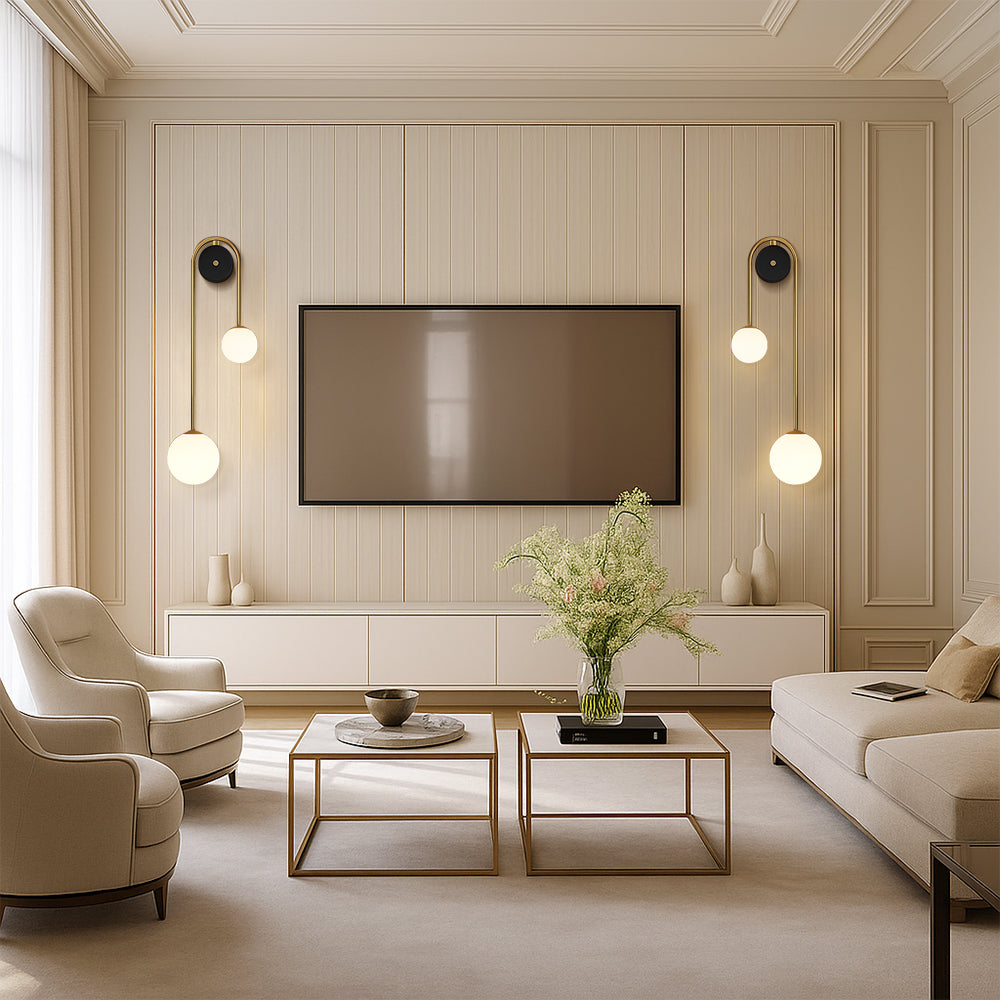 Elegant Arch Wall Sconce Light with Soft LED Glow | Contemporary Design for Stylish Interiors