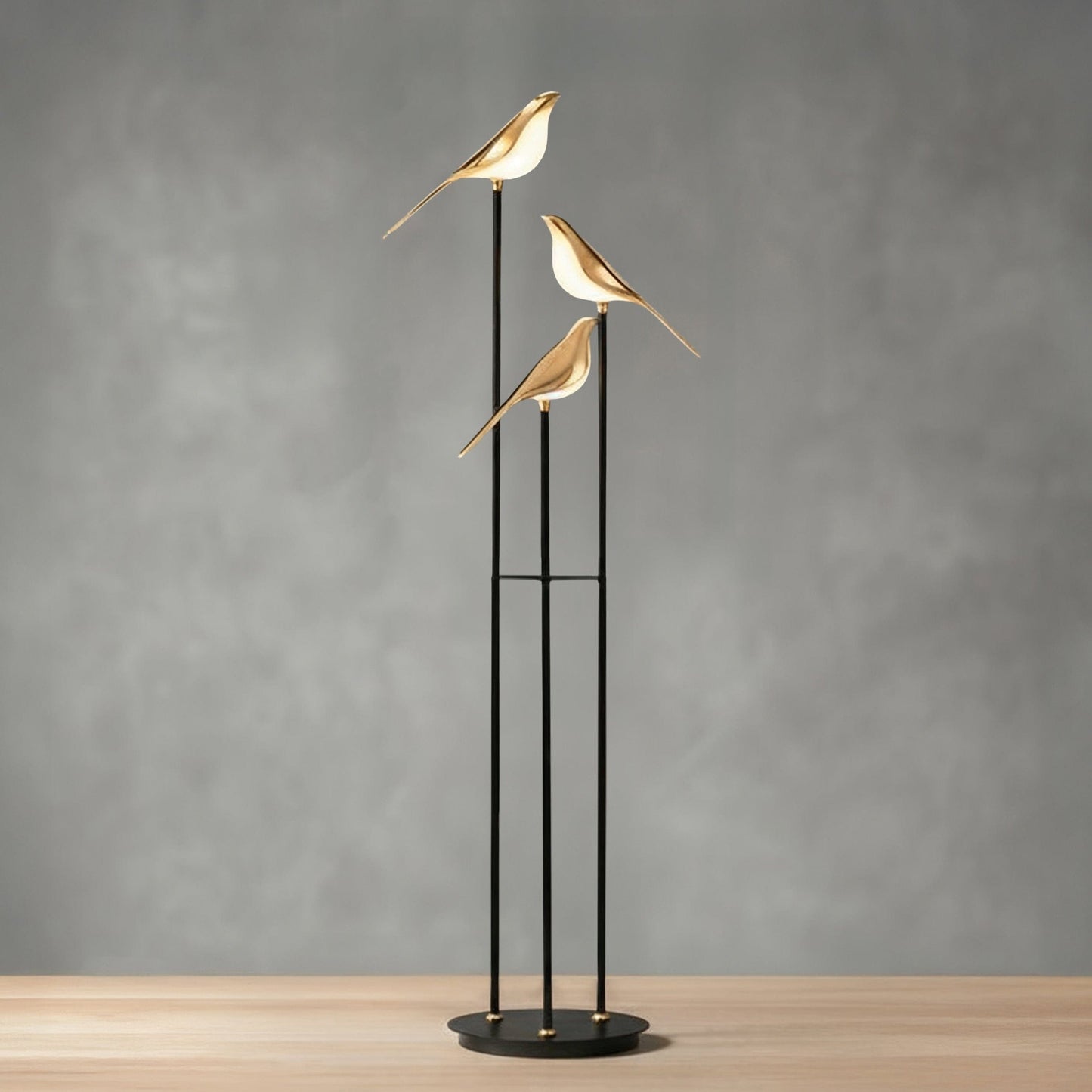 Elegant Floor Lamp | Gold Plated Standing Lamp with 60-Inch Height | Modern Design for Stunning Illumination