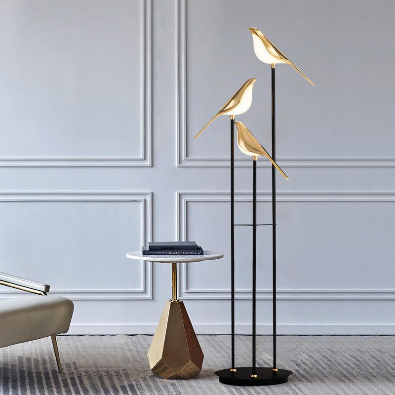 Elegant Floor Lamp | Gold Plated Standing Lamp with 60-Inch Height | Modern Design for Stunning Illumination