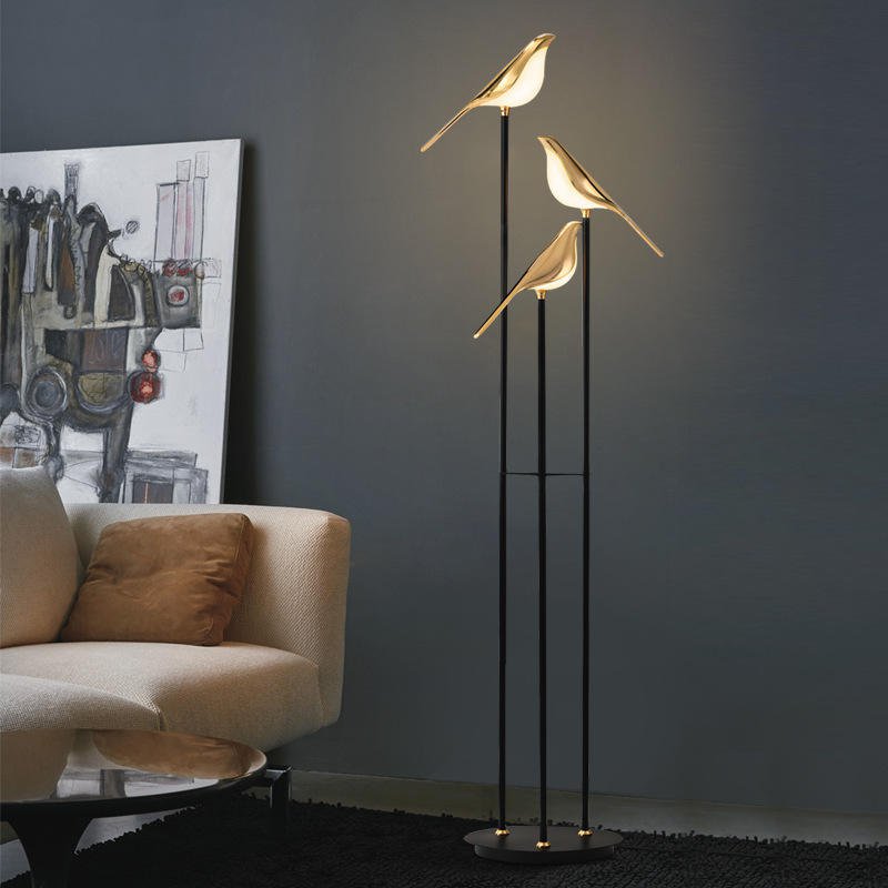 Elegant Floor Lamp | Gold Plated Standing Lamp with 60-Inch Height | Modern Design for Stunning Illumination