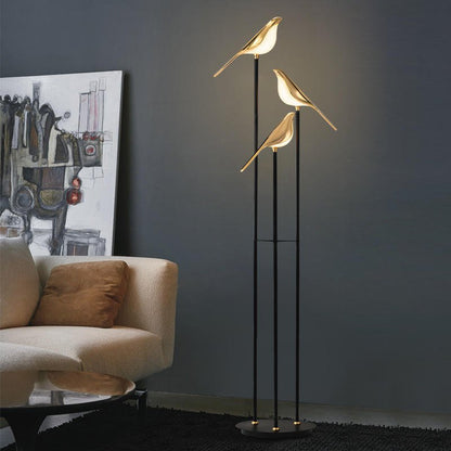 Elegant Floor Lamp | Gold Plated Standing Lamp with 60-Inch Height | Modern Design for Stunning Illumination