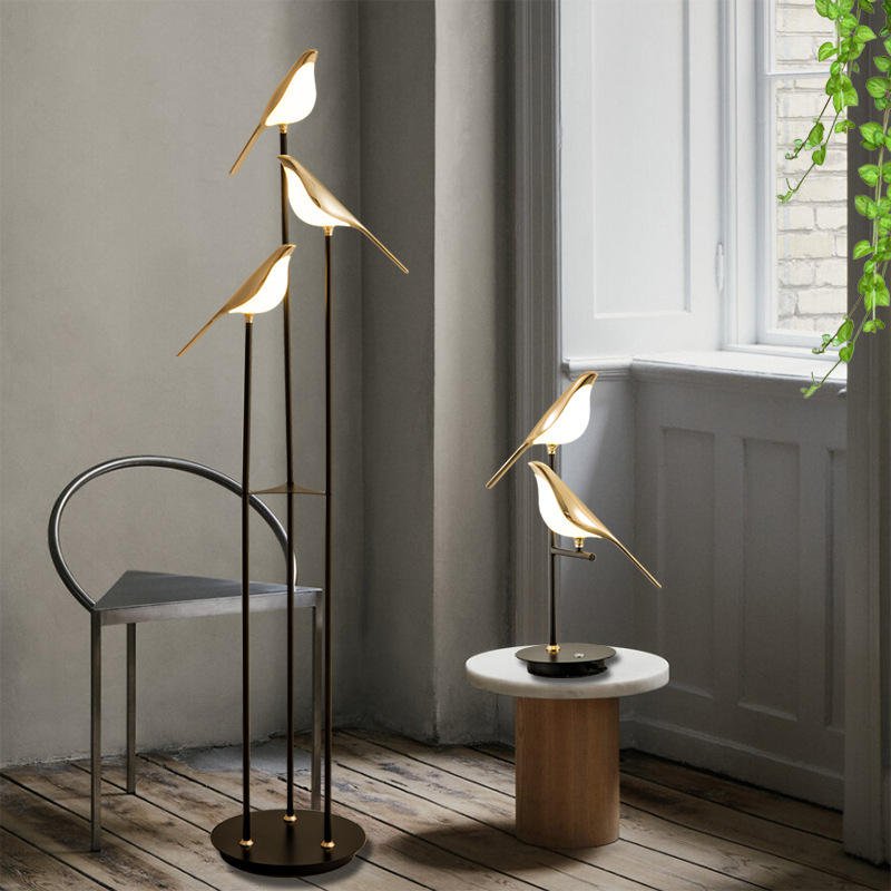 Elegant Floor Lamp | Gold Plated Standing Lamp with 60-Inch Height | Modern Design for Stunning Illumination