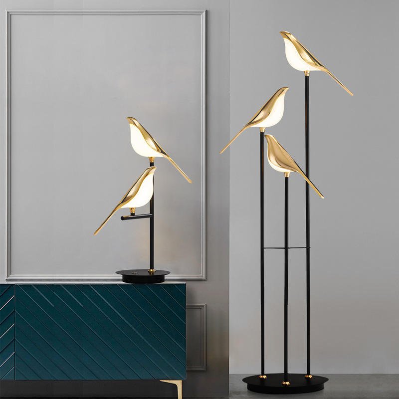 Elegant Floor Lamp | Gold Plated Standing Lamp with 60-Inch Height | Modern Design for Stunning Illumination