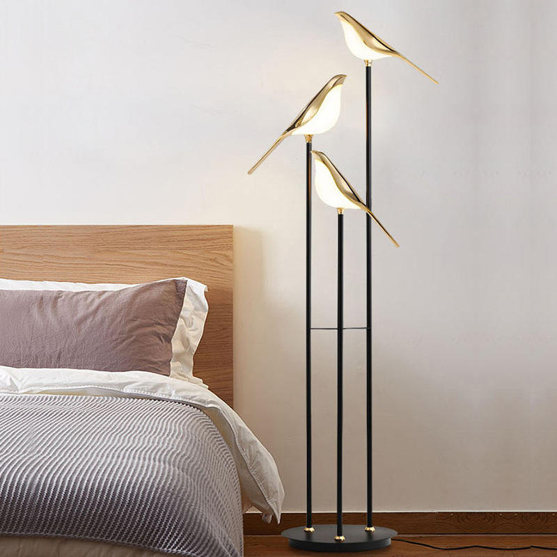 Elegant Floor Lamp | Gold Plated Standing Lamp with 60-Inch Height | Modern Design for Stunning Illumination