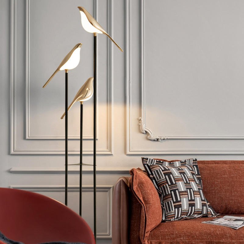 Elegant Floor Lamp | Gold Plated Standing Lamp with 60-Inch Height | Modern Design for Stunning Illumination
