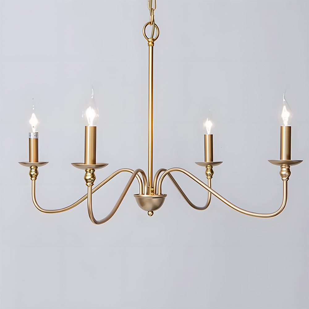 Elegant Iron | Modern Chandelier Light with Adjustable Height | Black Fixture for Dining Room Illumination