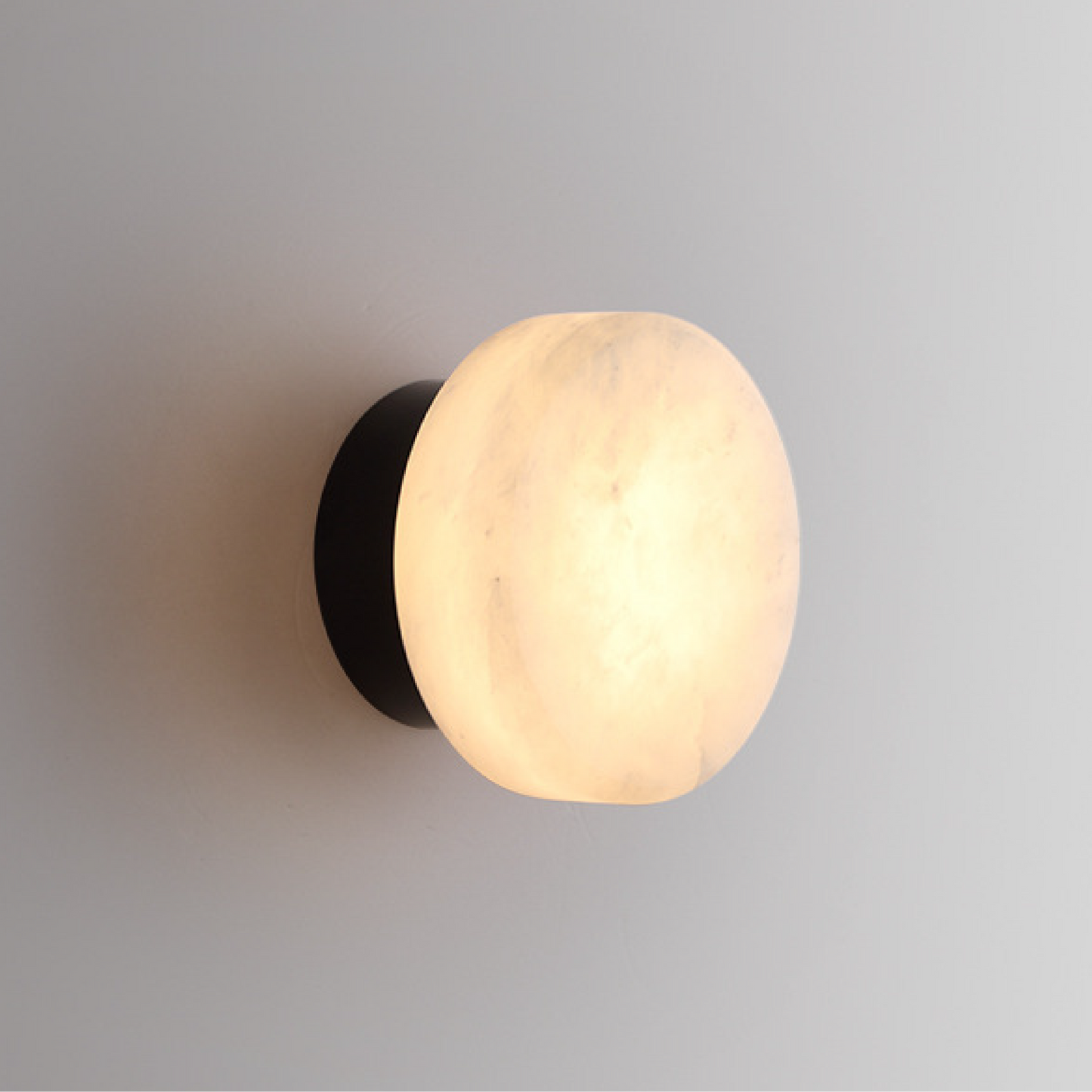 Elegant Marble Wall Sconce Lighting with Soft LED Glow | Modern Design for Cozy Living Spaces