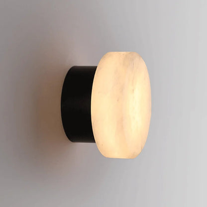 Elegant Marble Wall Sconce Lighting with Soft LED Glow | Modern Design for Cozy Living Spaces