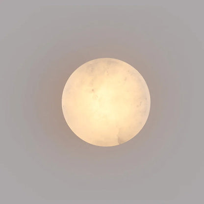 Elegant Marble Wall Sconce Lighting with Soft LED Glow | Modern Design for Cozy Living Spaces