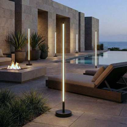 Elegant Outdoor Lights | Solar Floor Lamp with Wireless Charging | Durable Design for Ambiance