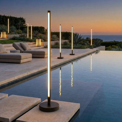 Elegant Outdoor Lights | Solar Floor Lamp with Wireless Charging | Durable Design for Ambiance