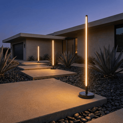 Elegant Outdoor Lights | Solar Floor Lamp with Wireless Charging | Durable Design for Ambiance