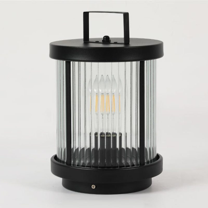 Elegant Outdoor Solar Lanterns with Waterproof Glass Design | Portable Handle for Ambient Garden Lighting