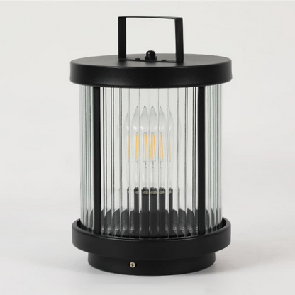 Elegant Outdoor Solar Lanterns with Waterproof Glass Design | Portable Handle for Ambient Garden Lighting