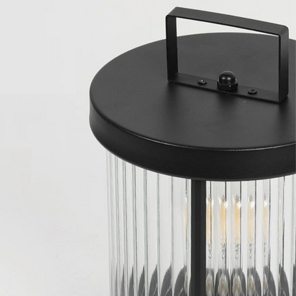 Elegant Outdoor Solar Lanterns with Waterproof Glass Design | Portable Handle for Ambient Garden Lighting