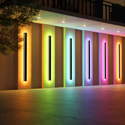 Elegant Outdoor Wall Light | Waterproof LED RGBW Sconce with Modern Design | Stylish Illumination for Outdoor Spaces